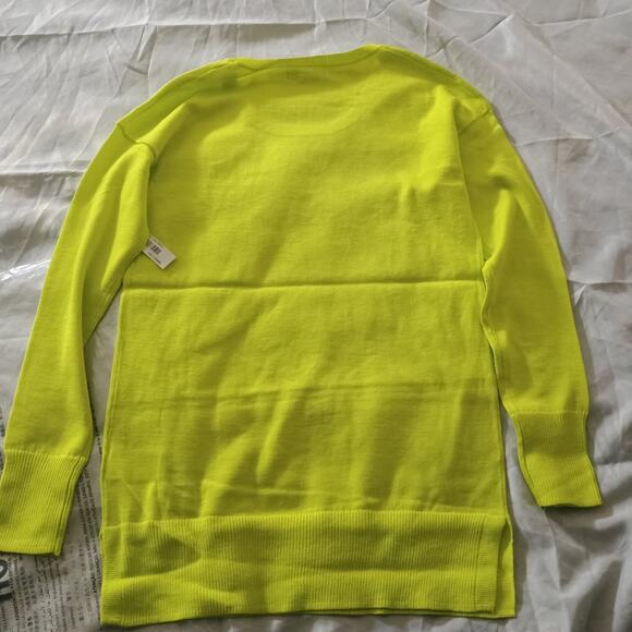Amazon Essentials Neon Yellow Long Sleeve Sweater - Picture 3 of 3